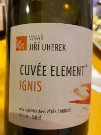 Cuvée Element Ignis pozdní sběr 2022 — Jiři Uherek