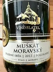 Muškát Moravský jakostní 2023 — Vino Blatel a.s.